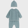 Teal 3 Piece Tricot Set