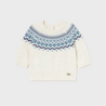 Cream Blue Sweater