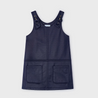 Navy Blue Pinafore Dress