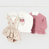 Rose Hearts Overall Outfit Set