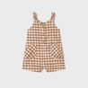 Toffee Gingham Romper