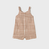 Toffee Gingham Romper