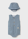 Denim Romper w/ Hat