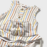 Color Striped Romper w/ Hat
