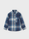 Navy Checked Overshirt