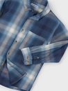 Navy Checked Overshirt