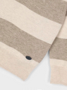 Striped Knit Polo Shirt