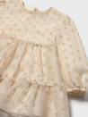 Champagne Bow Tulle Dress