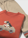 Orange Hound Tracksuit Set