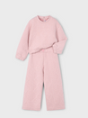 Pink Knit Tracksuit Set