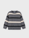 Stripe Knit Grey Sweater