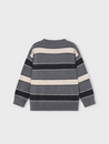 Stripe Knit Grey Sweater