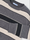 Stripe Knit Grey Sweater