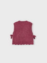 Cherry Knit Vest with Bows