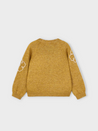 Mustard Floral Knit Sweater