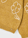 Mustard Floral Knit Sweater