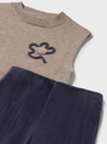 Line Floral Trouser Set
