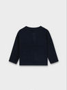 Navy Waffle Button Shirt