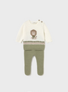 Sage Safari Knit Outfit Set
