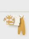 Yellow Sweater Knit Outfit Set