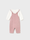 Blush Knitted Overall Set