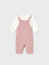 Blush Knitted Overall Set