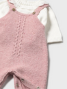 Blush Knitted Overall Set