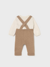 Heather Sweater Overalls Train Set