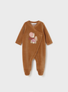 Mushroom Meadows Velour Footie Set