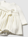 White Gathered Dress