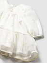 White Floral Tulle Dress