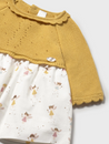 Yellow Knit Fairy Printed Dress