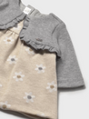 Heather Floral Dress with Knit Cardigan