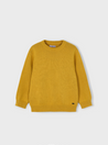Mustard Basic Crewneck Sweater