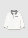 White Grey Polo