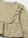 Olive Floral Blouse