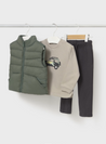 Green Jeep Vest Outfit Set