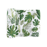 Cotton Muslin Swaddle Blanket - Tropical Leaf
