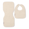 Reversible Bib + Burp Set Linen