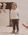 CABLE-KNIT SWEATER || NATURAL SPECKLE