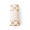 Caramel Check Organic Muslin Wrap Swaddle