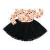 Boo-Tastic Halloween Glow-in-the-Dark Ruffled Twirl Dress