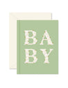 Spring Green Baby Blooms Greeting Card