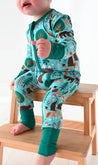 Baby Bamboo Pajamas - Bamboo Sleeper - Woody Woodland