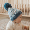 Fairisle Slate Beanie Hat: Medium (6-24 months)