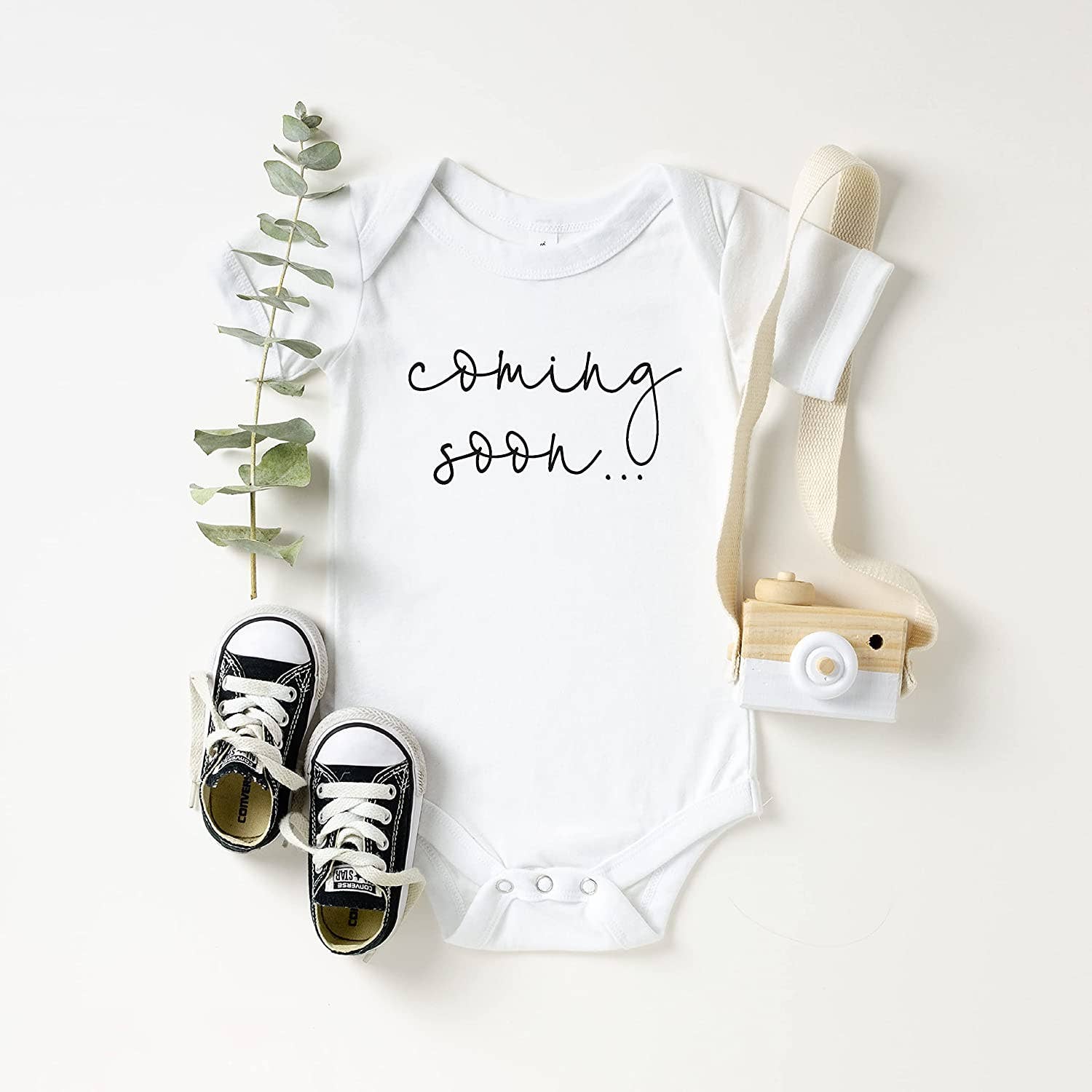 Coming Soon Pregnancy Announcement Onesie White 0 3 Months