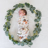 Extra Soft Stretchy Knit Swaddle Blanket: Wild Safari