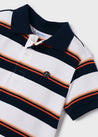 Striped Polo Shirt - Navy