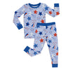 Blue Stars & Stripes Two-Piece Bamboo Viscose Pajama Set