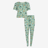 To The Stars - Women's Short Sleeve Scoop Neck & Jogger Pajama